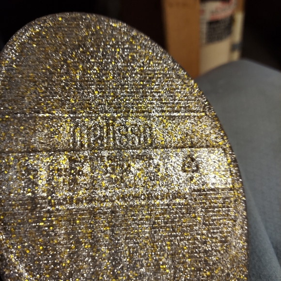Melissa Jelly Sandal 5 Gold Metallic Sparkle Slip-On Flip Flop Rubber Waterproof - Picture 5 of 5
